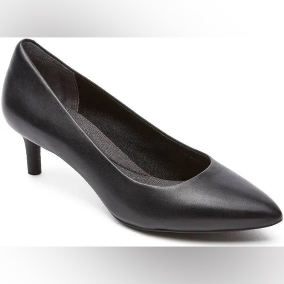 S43. NWT Rockport WOMEN'S TOTAL MOTION KALILA HEEL Black 8 Wide - Picture 1 of 8